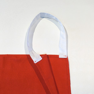 カラー無地ゼッケン上部拡大画像