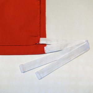 カラー無地ゼッケン下部拡大画像