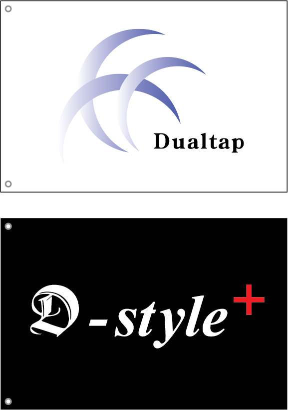 Dualtap 社旗 原稿イメージ