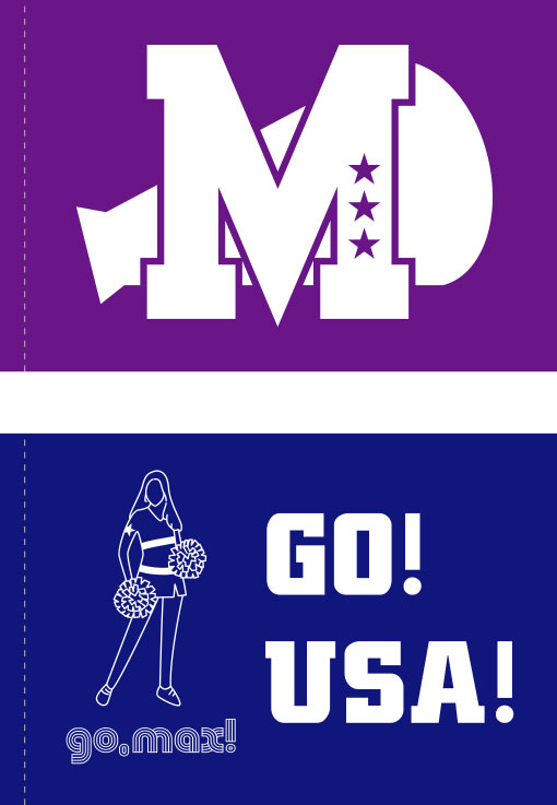 GO! USA! 手旗 原稿イメージ