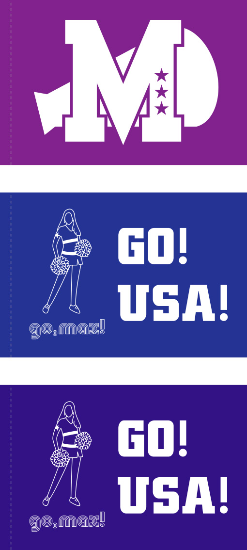 GO! USA! 手旗 修正原稿イメージ