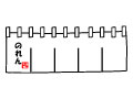 のれん180*50cm、白地に2色