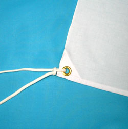 木綿の安全衛生旗の仕立て画像